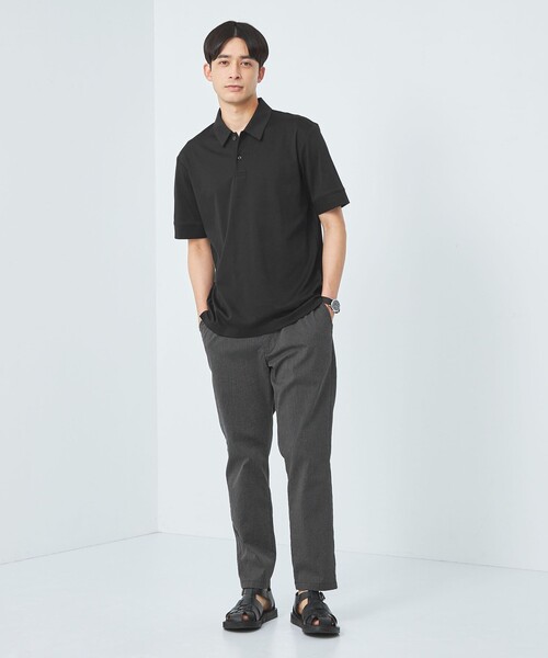 green label relaxing(グリーンレーベルリラクシング)の「【WEB限定】JUSTFIT エアリー ソフト ポロシャツ(ポロシャツ・メンズ・ホワイト/ブラック/ネイビー/ターコイズブルー・S/M/L/XL)」の7枚目の写真