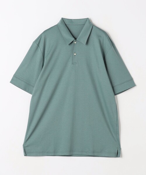 green label relaxing(グリーンレーベルリラクシング)の「【WEB限定】JUSTFIT エアリー ソフト ポロシャツ(ポロシャツ・メンズ・ホワイト/ブラック/ネイビー/ターコイズブルー・S/M/L/XL)」の12枚目の写真