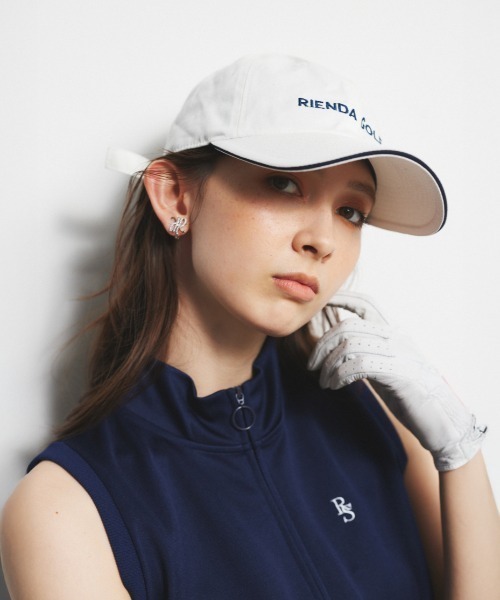 RIENDA GOLF(リエンダゴルフ)の「【RIENDA GOLF】 キャップ リエンダゴルフ(キャップ・レディース・ベージュ/ライトパープル/ホワイト・FREE)」の2枚目の写真