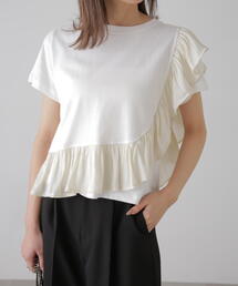 FREE'S MART | ラウンドフリルデザインＴシャツ(Tシャツ/カットソー)