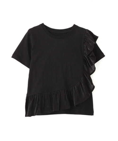 FREE'S MART（フリーズマート）の「ラウンドフリルデザインＴシャツ（Tシャツ/カットソー・レディース・グレー/ブラック/ホワイト・FREE）」の4枚目の写真