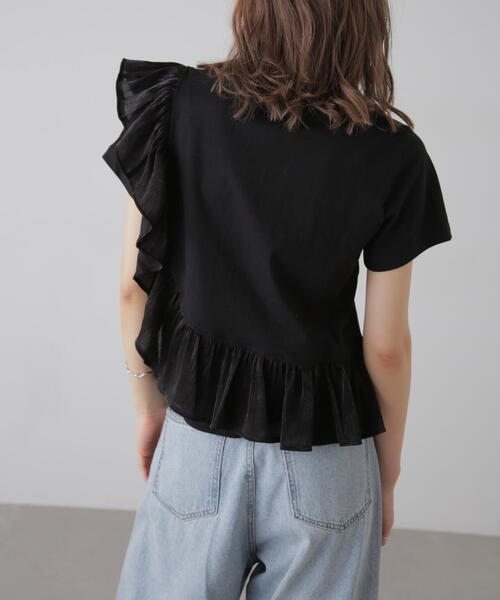 FREE'S MART（フリーズマート）の「ラウンドフリルデザインＴシャツ（Tシャツ/カットソー・レディース・グレー/ブラック/ホワイト・FREE）」の9枚目の写真