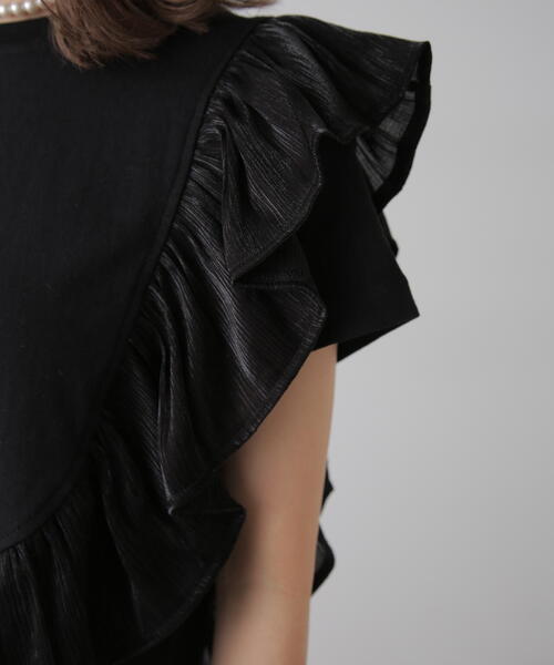 FREE'S MART（フリーズマート）の「ラウンドフリルデザインＴシャツ（Tシャツ/カットソー・レディース・グレー/ブラック/ホワイト・FREE）」の11枚目の写真