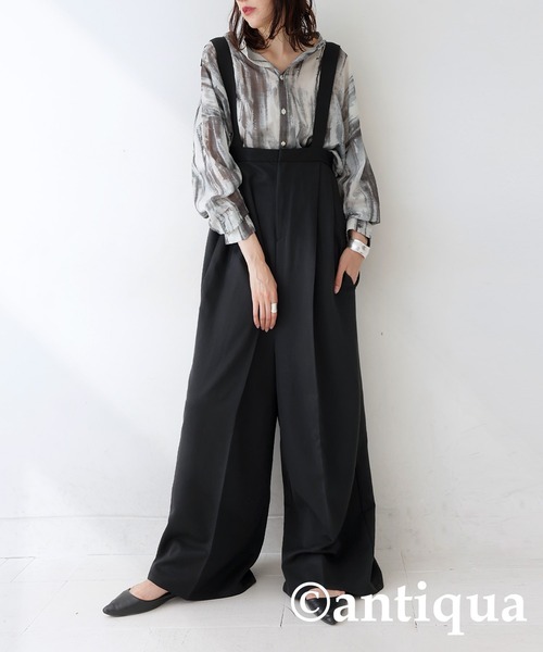 antiqua（アンティカ）の「エステルツイルサロペット（サロペット
