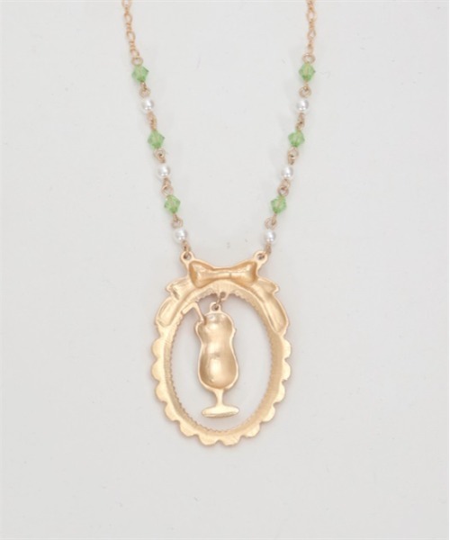 axes femme POETIQUE（アクシーズファムポエティック）の「クリームソーダネックレス（ネックレス・レディース・グリーン/ピンク・FREE）」の9枚目の写真