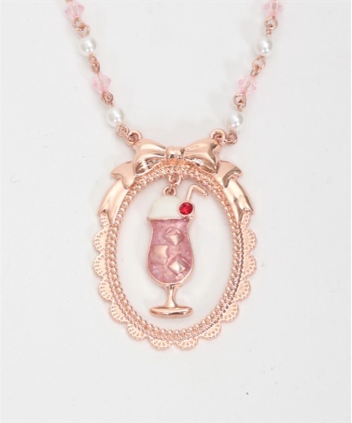 axes femme POETIQUE（アクシーズファムポエティック）の「クリームソーダネックレス（ネックレス・レディース・グリーン/ピンク・FREE）」の16枚目の写真