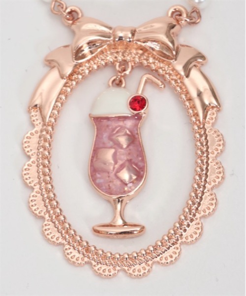 axes femme POETIQUE（アクシーズファムポエティック）の「クリームソーダネックレス（ネックレス・レディース・グリーン/ピンク・FREE）」の17枚目の写真