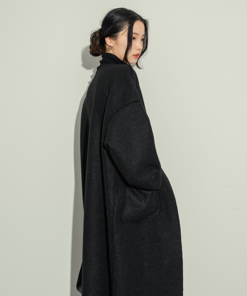 NEUNA（ヌナ）の「ノーカラー2wayロングコート（ノーカラー