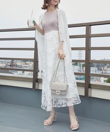 【WEB限定アイテム】レースアップノースリドッキングワンピ