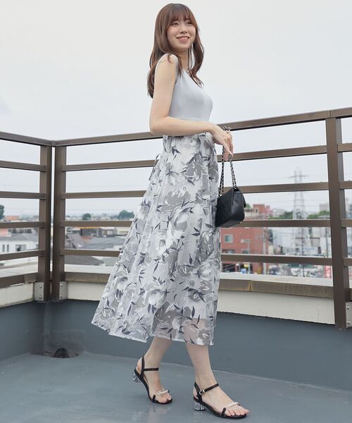 MAJESTIC LEGON(マジェスティックレゴン)の「【WEB限定アイテム】レースアップノースリドッキングワンピ(ワンピース・レディース・ピンク/グレー/オフホワイト・X-SMALL/SMALL/MEDIUM)」の5枚目の写真