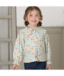 ビッグカラーコスモス柄ブラウス(100~150)