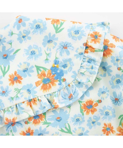 KP（ケーピー）の「ビッグカラーコスモス柄ブラウス(100～150)（シャツ/ブラウス・キッズ・ブルー/オレンジ・140cm/130cm/120cm/110cm）」の17枚目の写真