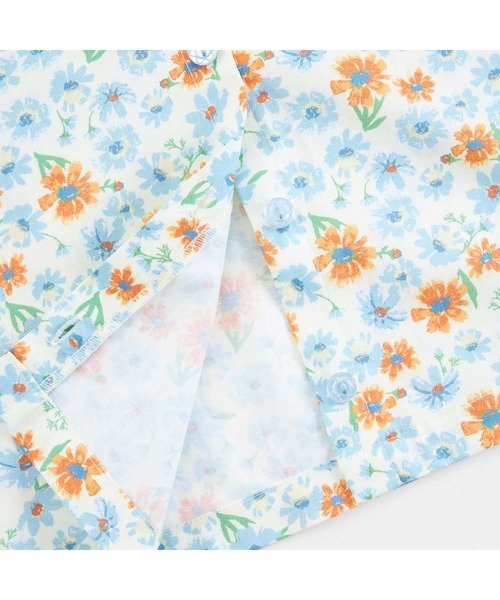 KP（ケーピー）の「ビッグカラーコスモス柄ブラウス(100～150)（シャツ/ブラウス・キッズ・ブルー/オレンジ・140cm/130cm/120cm/110cm）」の18枚目の写真