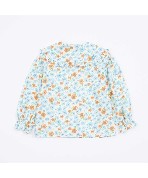 KP（ケーピー）の「ビッグカラーコスモス柄ブラウス(100～150)（シャツ/ブラウス・キッズ・ブルー/オレンジ・140cm/130cm/120cm/110cm）」の13枚目の写真