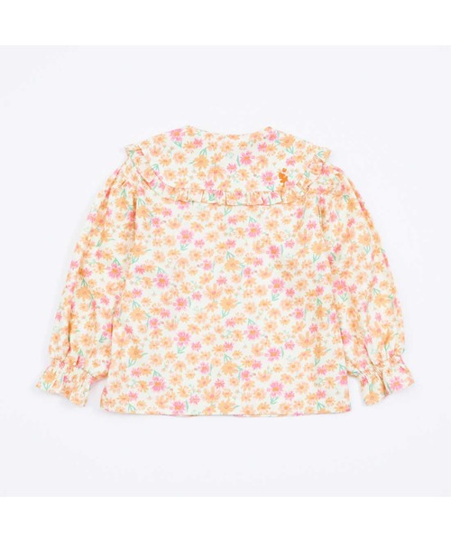 KP（ケーピー）の「ビッグカラーコスモス柄ブラウス(100～150)（シャツ/ブラウス・キッズ・ブルー/オレンジ・140cm/130cm/120cm/110cm）」の14枚目の写真