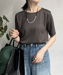 ベーシック5分袖TEE