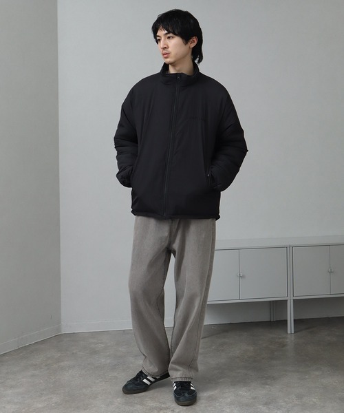 AIRWALK（エアウォーク）の「【AIRWALK/エアウォーク】ワンポイントロゴ スタンドカラー 中綿 ナイロン ジャケット（ダウンジャケット/コート・メンズ・ブラック/ベージュ・LL/M/L）」の3枚目の写真