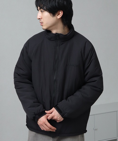 AIRWALK（エアウォーク）の「【AIRWALK/エアウォーク】ワンポイントロゴ スタンドカラー 中綿 ナイロン ジャケット（ダウンジャケット/コート・メンズ・ブラック/ベージュ・LL/M/L）」の5枚目の写真
