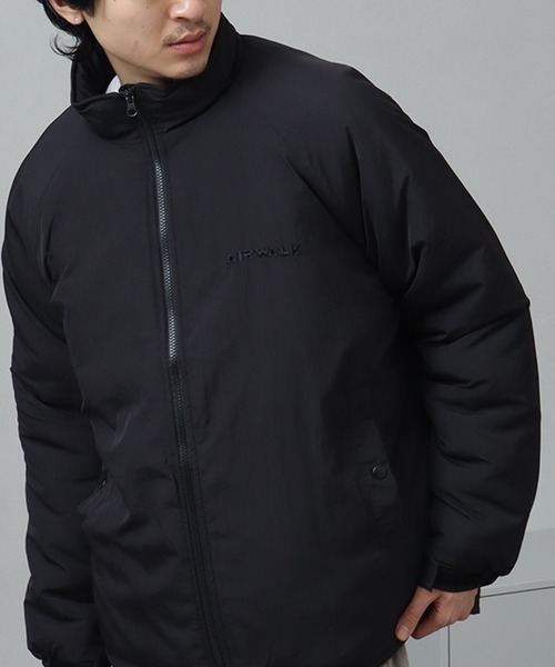 AIRWALK（エアウォーク）の「【AIRWALK/エアウォーク】ワンポイントロゴ スタンドカラー 中綿 ナイロン ジャケット（ダウンジャケット/コート・メンズ・ブラック/ベージュ・LL/M/L）」の6枚目の写真