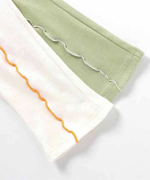 apres les cours（アプレレクール）の「7days Style/ハート・メロウフレアレギンス（その他パンツ・キッズ・オフホワイト/アイボリー/ブラック/ミント・110/100/90/80/120/130/140）」の16枚目の写真