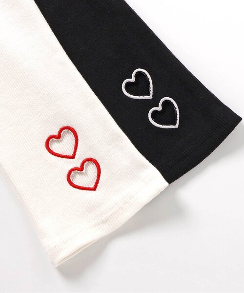 apres les cours（アプレレクール）の「7days Style/ハート・メロウフレアレギンス（その他パンツ・キッズ・オフホワイト/アイボリー/ブラック/ミント・110/100/90/80/120/130/140）」の17枚目の写真