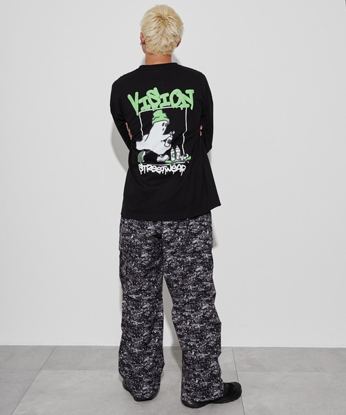 VISION STREET WEAR(ヴィジョンストリートウェア)の「∴WEGO/VISIONゴーストスケーターロングスリーブT(Tシャツ/カットソー・メンズ・ブラック/ホワイト・LARGE/MEDIUM)」の16枚目の写真