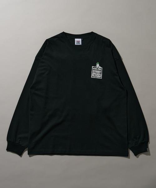 VISION STREET WEAR(ヴィジョンストリートウェア)の「∴WEGO/VISIONゴーストスケーターロングスリーブT(Tシャツ/カットソー・メンズ・ブラック/ホワイト・LARGE/MEDIUM)」の8枚目の写真