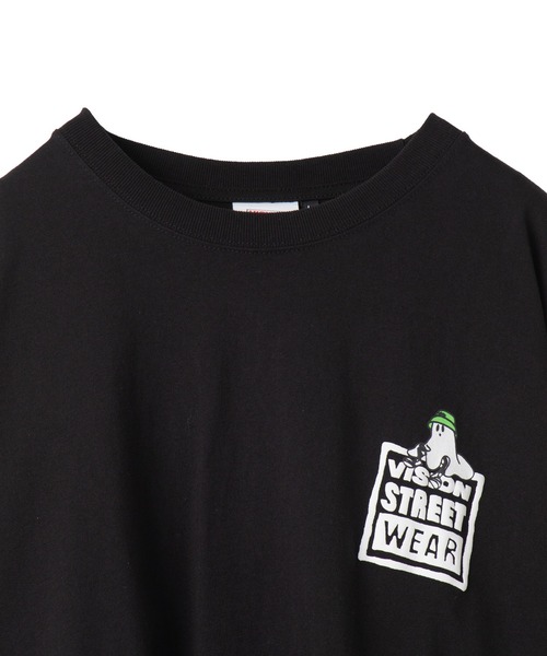 VISION STREET WEAR(ヴィジョンストリートウェア)の「∴WEGO/VISIONゴーストスケーターロングスリーブT(Tシャツ/カットソー・メンズ・ブラック/ホワイト・LARGE/MEDIUM)」の3枚目の写真