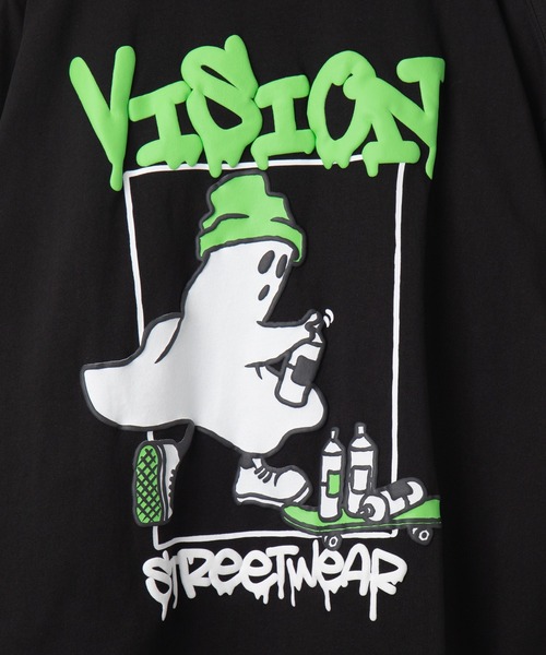 VISION STREET WEAR(ヴィジョンストリートウェア)の「∴WEGO/VISIONゴーストスケーターロングスリーブT(Tシャツ/カットソー・メンズ・ブラック/ホワイト・LARGE/MEDIUM)」の11枚目の写真