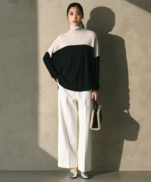 ICB(アイシービー)の「【CLASSY.1月号掲載】トリミングスクエア ショルダーバッグ(ショルダーバッグ・レディース・ブラック系・F)」の4枚目の写真