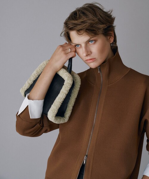 ICB(アイシービー)の「【CLASSY.1月号掲載】トリミングスクエア ショルダーバッグ(ショルダーバッグ・レディース・ブラック系・F)」の6枚目の写真