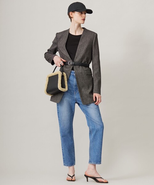 ICB(アイシービー)の「【CLASSY.1月号掲載】トリミングスクエア ショルダーバッグ(ショルダーバッグ・レディース・ブラック系・F)」の9枚目の写真