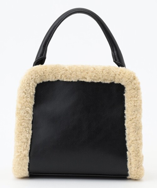 ICB(アイシービー)の「【CLASSY.1月号掲載】トリミングスクエア ショルダーバッグ(ショルダーバッグ・レディース・ブラック系・F)」の10枚目の写真