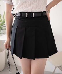 WEGO | WEGO/【24年秋冬新作】ベルト付プリーツミニスカパン(スカート)