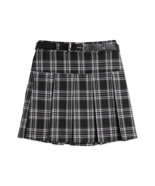 WEGO（ウィゴー）の「WEGO/ベルト付プリーツミニスカパン（スカート・レディース・杢グレー/ブラック系その他2/ブラック・FREE）」の20枚目の写真