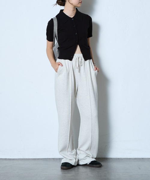 COLONY 2139(コロニートゥーワンスリーナイン)の「ハイゲージブークレニットポロ(ポロシャツ・レディース・ネイビー/グレー/ブラック・FREE)」の15枚目の写真