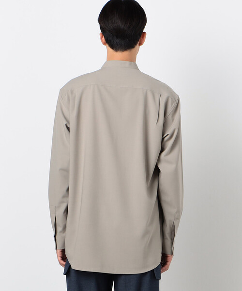 COMME CA ISM（コムサイズム）の「ウールライク バイカラー シャツ（長袖）（シャツ/ブラウス・メンズ・ネイビー/ベージュ・SMALL/MEDIUM/LARGE）」の13枚目の写真