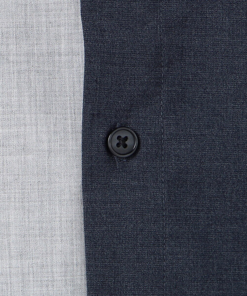 COMME CA ISM（コムサイズム）の「ウールライク バイカラー シャツ（長袖）（シャツ/ブラウス・メンズ・ネイビー/ベージュ・SMALL/MEDIUM/LARGE）」の18枚目の写真