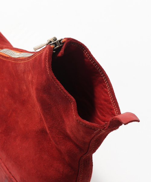 GUIDI（グイディ）の「GUIDI (グイディ) PL1 FRONT ZIP BOOT SUEDE（ブーツ・メンズ・ブラック/レッド・43/42/41/40）」の7枚目の写真