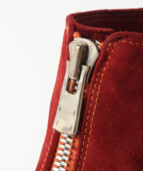GUIDI（グイディ）の「GUIDI (グイディ) PL1 FRONT ZIP BOOT SUEDE（ブーツ・メンズ・ブラック/レッド・43/42/41/40）」の11枚目の写真