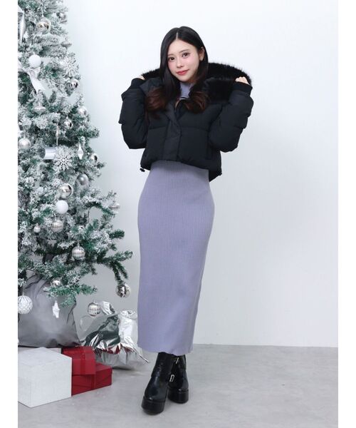 EATME フードダウンブルゾン イートミー EATME フードダウンブルゾン （ブラック