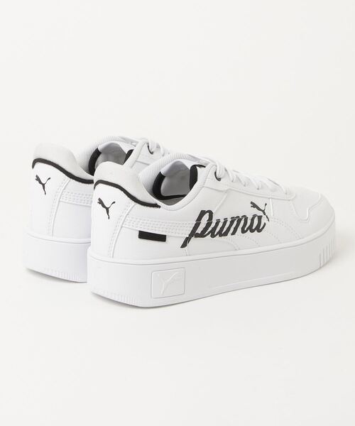 PUMA(プーマ)の「プーマ PUMA キャリーナ ストリート PUMA(スニーカー・レディース・ホワイト×ブラック・23.0cm/23.5cm/24.0cm/24.5cm/25.0cm)」の2枚目の写真
