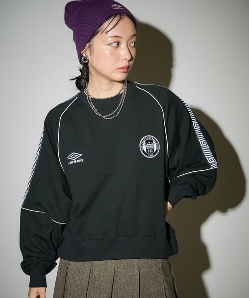 アンブロ　フリークスストア　別注　スウェット　ビッグシルエット　ラインロゴ　XL UMBRO/別注 Line Logo Sweat｜Daytona Park(FREAK'S STORE公式通販)