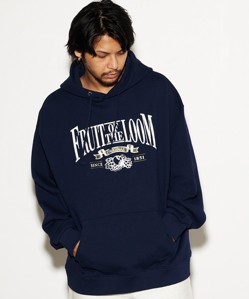 FRUIT OF THE LOOM（フルーツオブザルーム）の「FRUIT OF THE LOOM HIGH QUALITY LOGO HOODIE（パーカー・メンズ・ブラック/ネイビー・L/M/XL）」の11枚目の写真