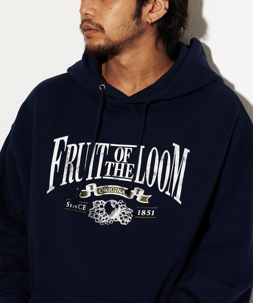 FRUIT OF THE LOOM（フルーツオブザルーム）の「FRUIT OF THE LOOM HIGH QUALITY LOGO HOODIE（パーカー・メンズ・ブラック/ネイビー・L/M/XL）」の16枚目の写真