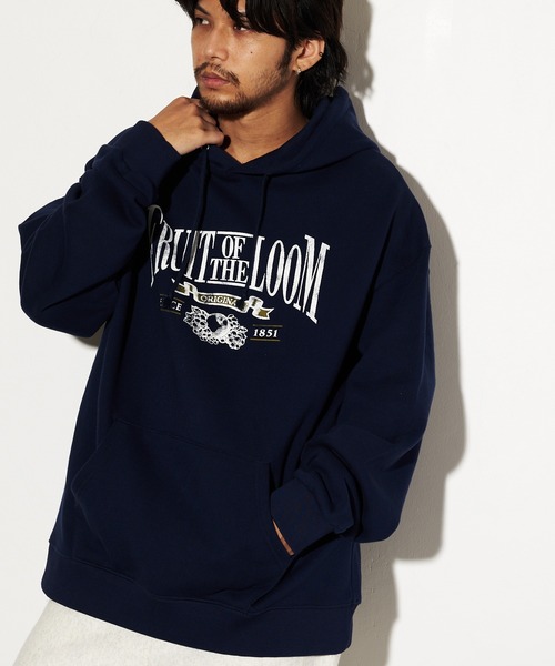 FRUIT OF THE LOOM（フルーツオブザルーム）の「FRUIT OF THE LOOM HIGH QUALITY LOGO HOODIE（パーカー・メンズ・ブラック/ネイビー・L/M/XL）」の18枚目の写真