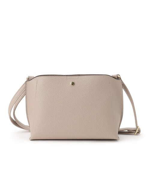 SHOO・LA・RUE（シューラルー）の「◆【軽量】ペットボトルもすっぽり入る ふわっと軽い 横長ショルダーバッグ（ショルダーバッグ・レディース・ベージュ/ワインレッド/ブラック/グレー・00）」の3枚目の写真