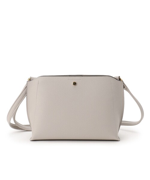 SHOO・LA・RUE（シューラルー）の「◆【軽量】ペットボトルもすっぽり入る ふわっと軽い 横長ショルダーバッグ（ショルダーバッグ・レディース・ベージュ/ワインレッド/ブラック/グレー・00）」の2枚目の写真