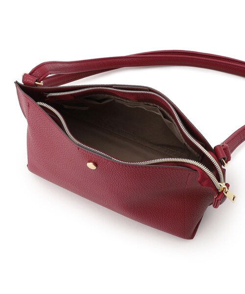 SHOO・LA・RUE（シューラルー）の「◆【軽量】ペットボトルもすっぽり入る ふわっと軽い 横長ショルダーバッグ（ショルダーバッグ・レディース・ベージュ/ワインレッド/ブラック/グレー・00）」の12枚目の写真