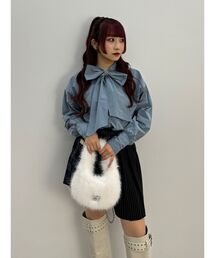 jouetie | ボウタイフーディーシャツ(シャツ/ブラウス)